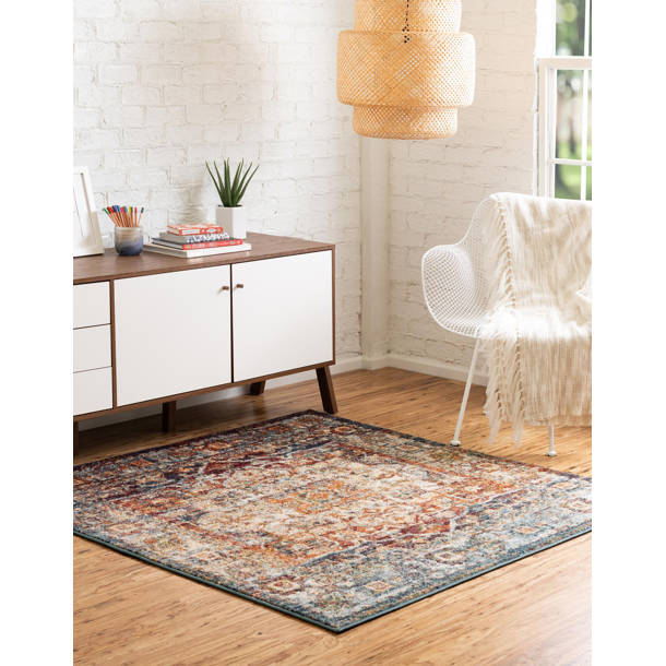 Bungalow Rose Dederang Performance Green Rug & Reviews Wayfair